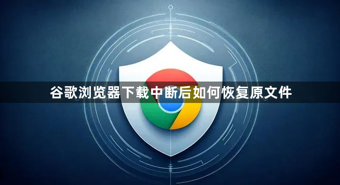 谷歌浏览器下载中断后如何恢复原文件1