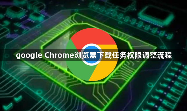 google Chrome浏览器下载任务权限调整流程1