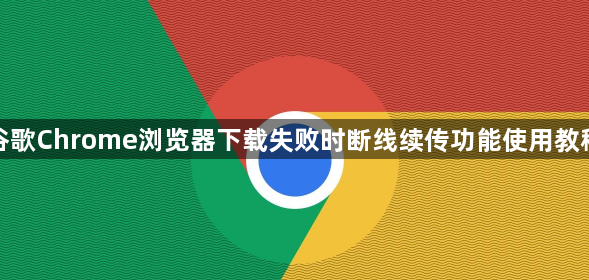 谷歌Chrome浏览器下载失败时断线续传功能使用教程1