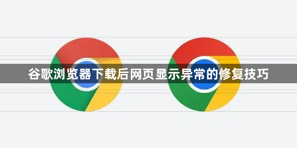 谷歌浏览器下载后网页显示异常的修复技巧1