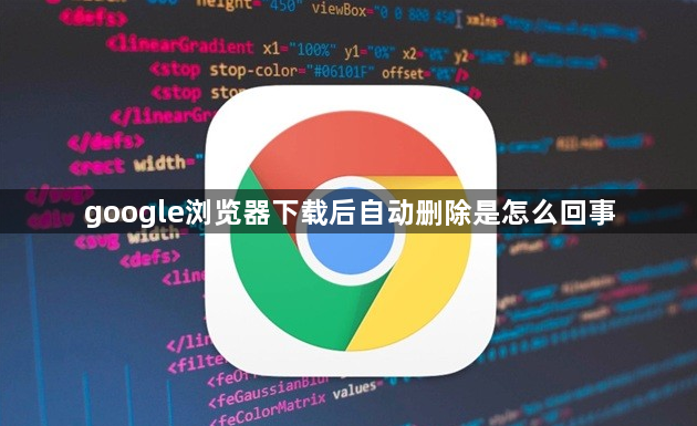 google浏览器下载后自动删除是怎么回事1