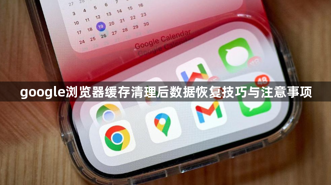 google浏览器缓存清理后数据恢复技巧与注意事项1