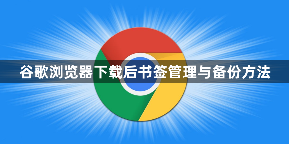 谷歌浏览器下载后书签管理与备份方法1