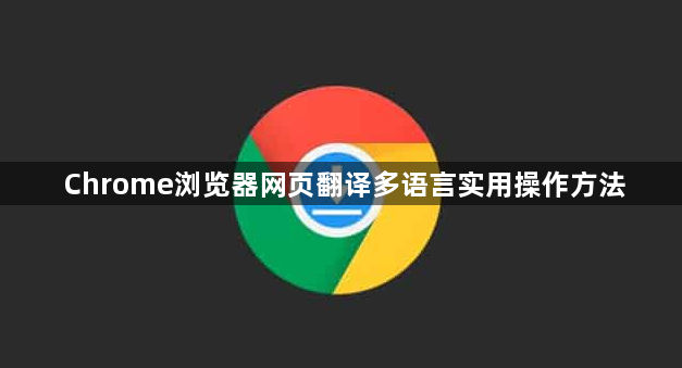 Chrome浏览器网页翻译多语言实用操作方法1