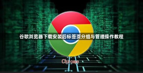 谷歌浏览器下载安装后标签页分组与管理操作教程1