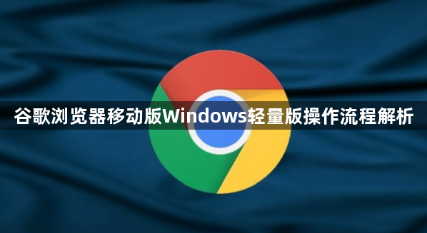 谷歌浏览器移动版Windows轻量版操作流程解析1