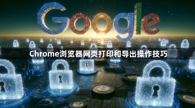 Chrome浏览器网页打印和导出操作技巧1