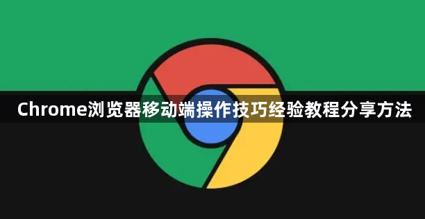 Chrome浏览器移动端操作技巧经验教程分享方法1