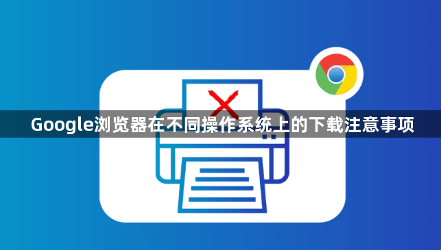 Google浏览器在不同操作系统上的下载注意事项1