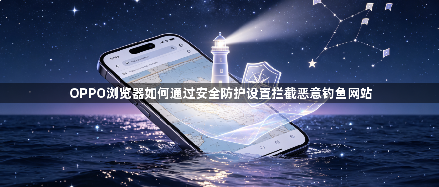 OPPO浏览器如何通过安全防护设置拦截恶意钓鱼网站1