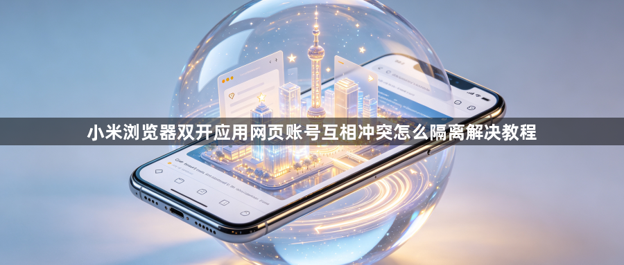 小米浏览器双开应用网页账号互相冲突怎么隔离解决教程1