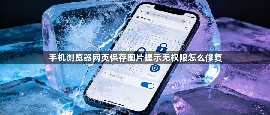 手机浏览器网页保存图片提示无权限怎么修复1