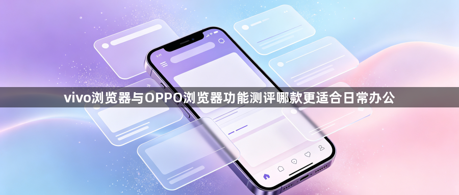 vivo浏览器与OPPO浏览器功能测评哪款更适合日常办公1