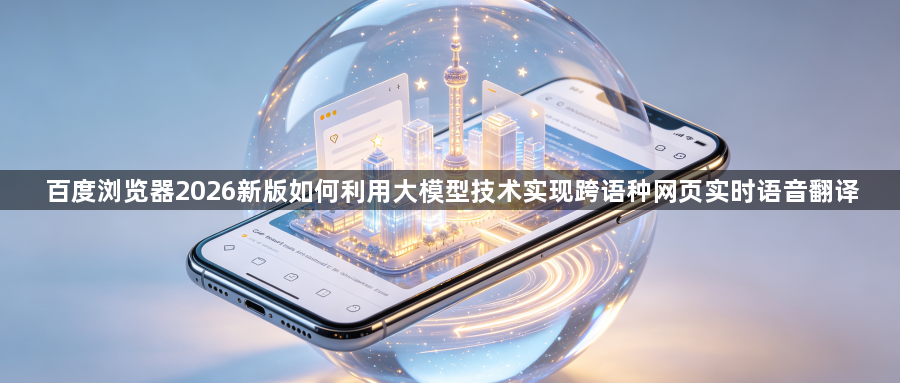 百度浏览器2026新版如何利用大模型技术实现跨语种网页实时语音翻译1
