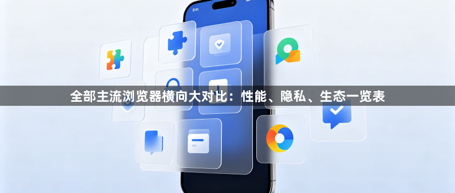 全部主流浏览器横向大对比：性能、隐私、生态一览表1