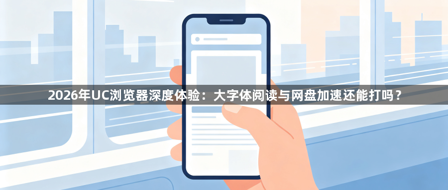 2026年UC浏览器深度体验：大字体阅读与网盘加速还能打吗？1