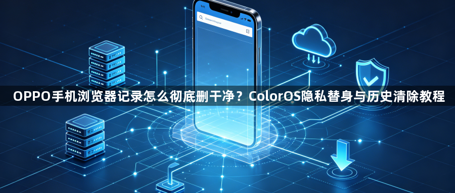OPPO手机浏览器记录怎么彻底删干净?ColorOS隐私替身与历史清除教程1