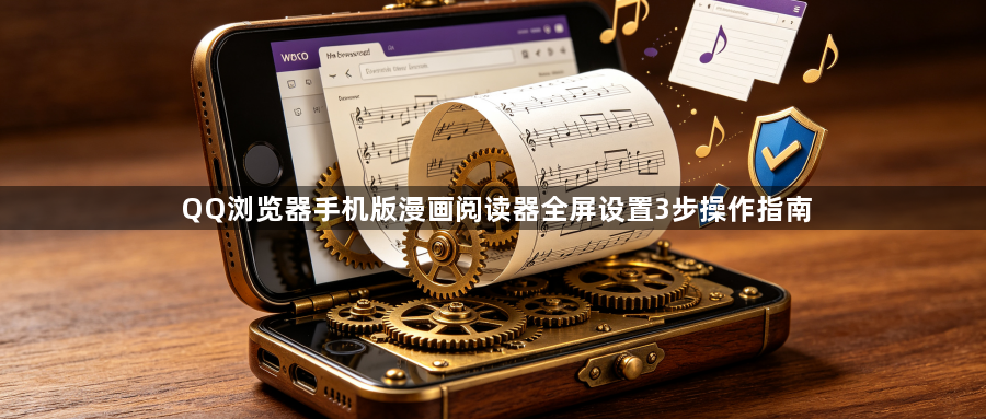 QQ浏览器手机版漫画阅读器全屏设置3步操作指南1