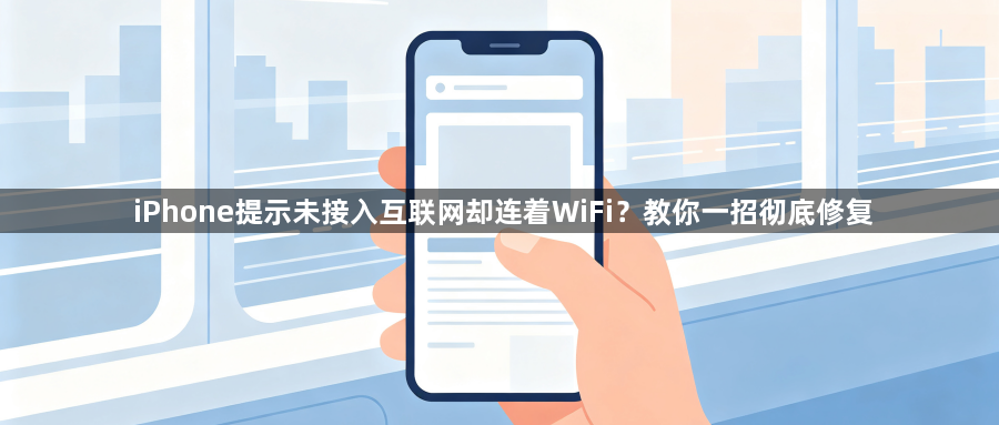iPhone提示未接入互联网却连着WiFi?教你一招彻底修复1
