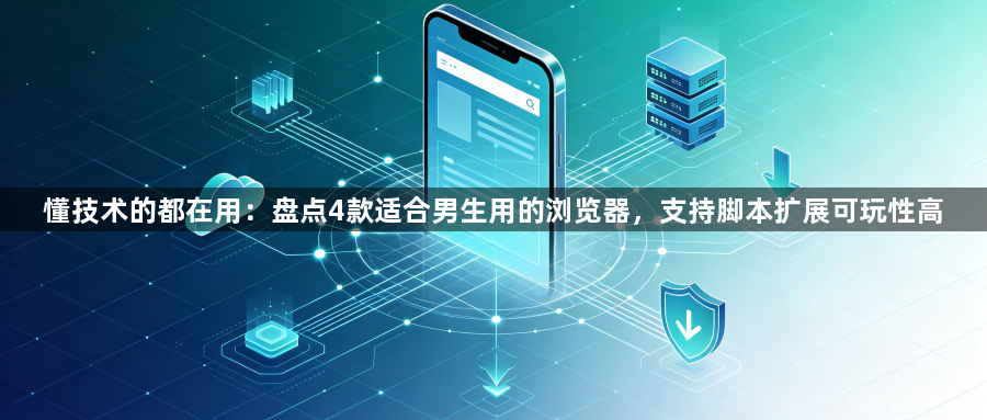懂技术的都在用：盘点4款适合男生用的浏览器，支持脚本扩展可玩性高1