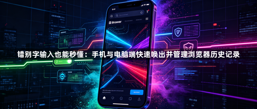 错别字输入也能秒懂：手机与电脑端快速唤出并管理浏览器历史记录1