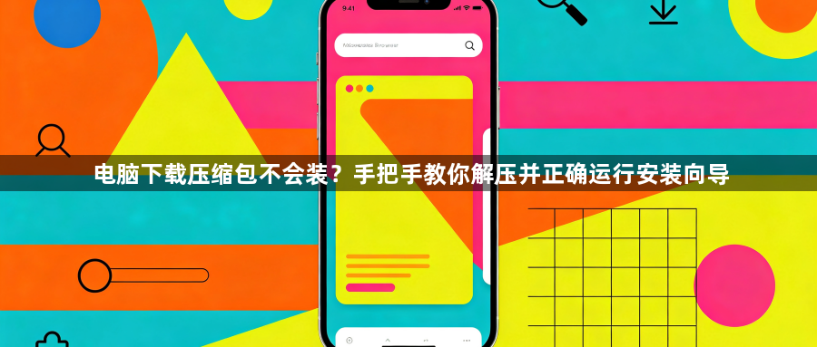 电脑下载压缩包不会装？手把手教你解压并正确运行安装向导1