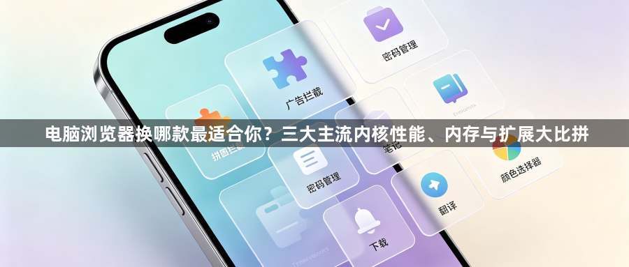 电脑浏览器换哪款最适合你？三大主流内核性能、内存与扩展大比拼1