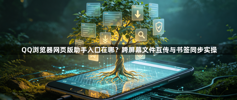 QQ浏览器网页版助手入口在哪？跨屏幕文件互传与书签同步实操1