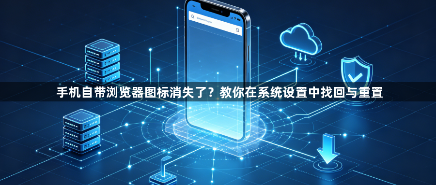 手机自带浏览器图标消失了？教你在系统设置中找回与重置1