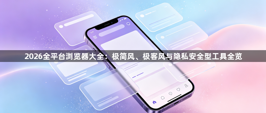 2026全平台浏览器大全:极简风、极客风与隐私安全型工具全览1