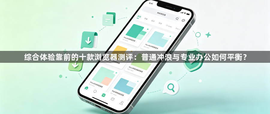 综合体验靠前的十款浏览器测评：普通冲浪与专业办公如何平衡？1