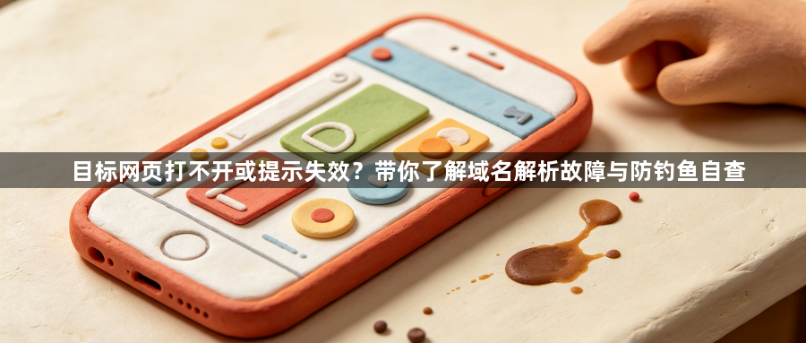 目标网页打不开或提示失效？带你了解域名解析故障与防钓鱼自查1