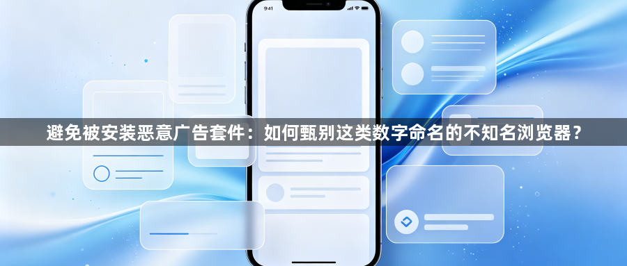 避免被安装恶意广告套件：如何甄别这类数字命名的不知名浏览器？1